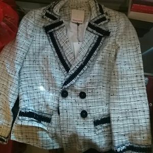 Nwt Rebecca Taylor tweed jacket blazer